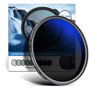 NEEWER Filtre ND Variable 52mm ND2-ND400(1-9 Stops), Filtre Densité Neutre, Revêtement Multicouche, Résistant à l'eau et aux Rayures