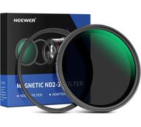 NEEWER Filtre ND Variable 62mm Magnetique ND2-ND32 (1-5 Arrêts) avec Anneau Adaptateur Magnétique, sans Croix X/Haute définition/30 Couches Nano rêvetement/Anti Rayures Réglable Densité Neutre