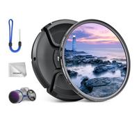 NEEWER Filtre ND Variable 72mm avec Bouchon d'Objectif, Chiffon de Nettoyage, Réglage Précis de la Densité Neutre ND2-32 (1-5 IL), Verre Optique Multicouche, Accessoires de Photographie