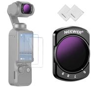 NEEWER Filtre ND Variable Compatible avec DJI Osmo Pocket 3 Creator Combo Accessories, Magnétique ND64-512 à Densité Neutre Réglable 6-9 Arrêt avec 2 Films Protection d'écran & 2 Chiffons Nettoyage