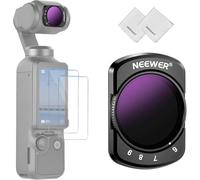 NEEWER Filtre ND Variable Compatible avec DJI Osmo Pocket 4 3 Xtra Muse Creator Combo,Filtre Magnétique ND64-512 à Densité Neutre Réglable de 6 à 9 Stops,2 Protections écran et 2 Chiffons Nettoyage