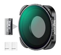 NEEWER Filtre ND Variable Compatible avec GoPro 13 12 11 10 9, ND4-32 2-5 arrêts, Filtre ND réglable à Visser avec Verre Optique HD Multicouche, Cadre Fin, 2 Chiffons de Nettoyage, sans Motif X