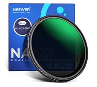 NEEWER Filtre ND Variable de 46 mm ND3-ND1000, Filtre à densité Neutre à arrêts limités de 1,5 à 10 arrêts limités avec Verre Optique HD et revêtement Nano Double Face 30 Couches, Hydrofuge/résistant