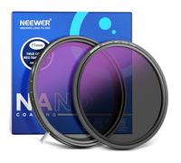 NEEWER Filtre ND Variable HD Vraies Couleurs 77mm ND2-512 (1-9 stops), Filtre VND & Filtre Objectif Magnétique ND32, Filtre ND Multicouche,Pas de Décalage Couleur/Pas de Croisement X/Pas de Vignettage