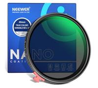 NEEWER Filtre ND Variable True Colors 49mm ND2-32(1-5 arrêt) Filtre à Densité Neutre Limitée avec Putter,Verre Optique HD Multicouche/Croix No X/Aluminium,Résistant à l'Empreinte Digitale/Eau/Rayure