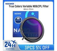 NEEWER Filtre ND variable True Colors ND2-ND32 et CPL, filtre polarisant circulaire et à densité neutre réglable 2 en 1 55mm
