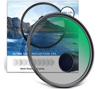 NEEWER Filtre Polarisant 58mm, Filtre CPL, Haute définition/30 Couches Nano rêvetement/réduit l'éblouissement/améliore Le Contraste/Ultra Fin