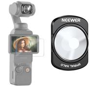 NEEWER Filtre Prisme à Halo Spiralé Compatible avec DJI Osmo Pocket 4/3/Xtra Muse et Creator Combo Accessoire,Filtre Magnétique Multicouche Verre Optique HD pour Nacelle avec Protection d'écran,FL-C35