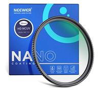 NEEWER Filtre UV 58mm, Protection UV Ultra Mince 58mm Filtre d'objectif avec Verre Optique HD trempé Haute dureté 9H/Cadre en Alliage d'aluminium/30 Couches Nano revêtement/résistant aux Rayures