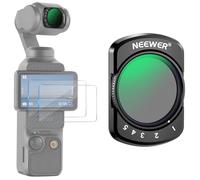 NEEWER Filtre Variable ND2-32 Compatible avec DJI Osmo Pocket 3, Filtre ND Magnétique à Arrêt Limité de 1 à 5,Accessoire pour Caméra d'Action,Verre Optique HD,Comprend 2 Protecteurs d'écran LCD,FL-50