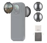 NEEWER Filtres ND compatibles avec Insta360 X5,kit de filtres ND16, réduction de la lumière de 4 diaphragmes,détection Automatique, Verre Optique Multicouche, Accessoires pour caméra d'action,2 Pack