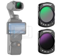 NEEWER Variable ND2-ND32&ND64-ND512 Kit à densité Neutre Compatible avec DJI Osmo Pocket 4&Pocket 3 Creator Combo: filtres à densité Neutre à diaphragme limité, 2 Protections d'écran et Accessoires