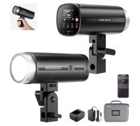 NEEWER Flash de Studio Portable 200Ws 2,4G TTL pour Usage Extérieur, Compatible avec Godox, HSS à 1/8000S, avec Lampe Pilote, Batterie 3200mAh, 750 Déclenchements, Temps de Recharge de 1,5S, Q200