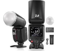 NEEWER Flash Speedlite TTL Z2II-C 2,4G Compatible Canon, sans Fil Compatible Godox, 76Ws, 1/8000s, HSS, 3000mAh, 600 Pleine Puissance, 2 Lampes de Modélisation, Interrupteur TTL/M, Diffuseur