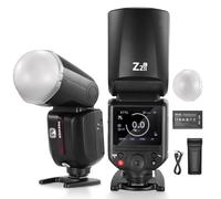 NEEWER Flash Speedlite TTL Z2II-C 2,4G Compatible Canon, sans Fil Compatible Godox, 76Ws, 1/8000s, HSS, 3000mAh, 600 Pleine Puissance, 2 Lampes de Modélisation, Interrupteur TTL/M, Diffuseur