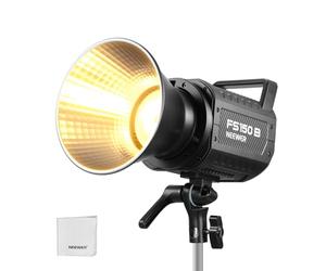 NEEWER FS150B Lampe vidéo de studio LED 2,4 G/contrôle par application, éclairage de sortie continue COB bicolore 130 W avec chiffon de nettoyage pour photographie et enregistrement vidéo, 4 courbes