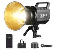 NEEWER FS150B Lampe vidéo LED bicolore 130 W, éclairage continu COB portable avec contrôle 2,4 GHz/APP/prise de vue silencieuse, 4 modes de gradation précis, 2700 K-6500 K, 12 effets, monture Bowens