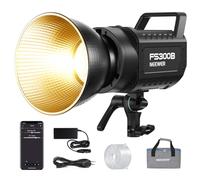 NEEWER FS300B 300W LED Studio Lampe vidéo,Bicolore COB Éclairage Continu avec Contrôle 2.4G/APP 44500Lux/1m 2700K-6500K CRI97+,12 Scènes,Monture Bowens Spotlight pour Photographie Streaming