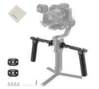 NEEWER GA006 Poignée Double Compatible avec DJI RS4, RS4 Pro, RS3, RS3 Pro, RS2, RSC2&Ronin S SC. Kit de Deux poignées avec 2 Mini Rails NATO,filetages 1/4" et 3/8", et 1 Chiffon Nettoyage