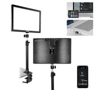 NEEWER GL1 Pro 15,5" Key Light Streaming Éclairage Panneau avec APP Contrôle 2,4G pour PC/Mac iOS/Android Lumière LED 2800Lumens Fixation de Bureau Compatible avec Elgato Stream Deck Gaming Photo,Zoom