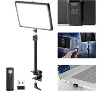 NEEWER GL25B Key Light, Éclairage Panneau LED pour Streaming/PC/Mac App Contrôle 25W 2900K-7000K CRI98+ Dimmable Edge Firing Ultra Silencieux Webcam Vidéo Lumière avec Commande à Distance 2,4G RT100