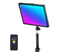NEEWER GL25C Key Light de Streaming LED RGB, APP/PC/Contrôle Stream Deck 25W 2500Lux/0,5m 2900K-7000K IRC95+/TLCI97+ Lumière Vidéo Webcam Silencieuse Full RGB Dimmable avec Support de Bureau
