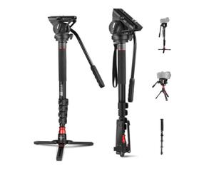Neewer GM76 Monopode aluminium avec tête fluide