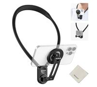 NEEWER GP-16 Support de Cou magnétique pour caméra d'action et téléphone avec Chiffon de Nettoyage, Support de téléphone Portable pour Prise de Vue vidéo POV Vlog, Compatible avec GoPro DJI Insta360