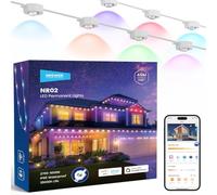 NEEWER Guirlande Lumineuse d'Extérieur Permanente 144ft pour Décoration de Maison,éclairage de Noël Intelligent avec 90 LED RGBCW,Contrôle par App,50+ Scènes,étanche IP65,Compatible avec Alexa, NR02