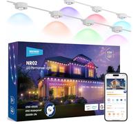 NEEWER Guirlande Lumineuse d'Extérieur Permanente de 60m pour Décoration de Maison,éclairage de Noël Intelligent avec 120 LED RGBCW,Contrôle par App,50+ Scènes,étanche IP65,Compatible avec Alexa,