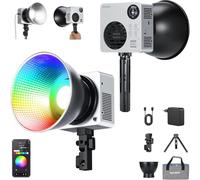 NEEWER HB80C Éclairage Vidéo LED RGBWW 80W Fourni avec Batterie 72Wh, Chargeur Rapide PD 100W, Contrôle APP/2,4G, 10400lux/m 2500K-7500K, Monture Bowens Mini, pour Studio Photo, Tournages
