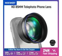 NEEWER HD 85MM téléobjectif de téléphone pour plaque arrière 17mm grossissement 2,5X pour iPhone Samsung coque de téléphone