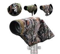 NEEWER Housse de Protection Contre la Pluie pour Appareil Photo Reflex numérique Canon, Sony, Nikon, Fujifilm et objectifs jusqu'à 400 mm, Camouflage des Deux côtés, en Nylon Vert PB020