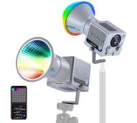 NEEWER HS60C Pro 60W Éclairage Vidéo LED RGB Portable, Contrôle APP/DMX/Panneau, 8700Lx/1m, 2700-6500K, IRC97+, Éclairage Continu COB pour Vidéo et Photographie en Studio