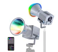 NEEWER HS60C Pro 60W Éclairage Vidéo LED RGB Portable, Contrôle APP/DMX/Panneau, 8700Lx/1m, 2700-6500K, IRC97+, Éclairage Continu COB pour Vidéo et Photographie en Studio