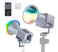 NEEWER HS60C Pro 60W Lampe Vidéo LED RGB Portable, Contrôle DMX/Panneau/Effets Personnalisés/Groupe Lumineux, Éclairage COB Continu 8700Lux 2700K-6500K CRI97+ pour Studio Photo et Enregistrement Vidéo