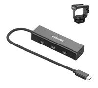 NEEWER Hub USB C avec Support Cold Shoe,Adaptateur Multiport 4 en 1 USB 3.1 Gen 2 (Dongle),Charge PD 100W,10Gbit/s,4K 60Hz,Compatible iPhone iPad Mac Android Ordinateurs Moniteurs de Terrain,PS030E