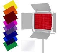 NEEWER Jeu de 8 Filtres Transparents Correction de Couleur, 8 Couleurs Différentes pour Neewer 660 LED Vidéo Lampe, 16,7 x 21,7 centimètres