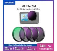 NEEWER - jeu de filtres ND/PL, Compatible avec DJI Osmo Action 3/4/5 Pro, polarisation à densité neutre, accessoires de caméra d'action ND8PL 16PL 32PL 64PL