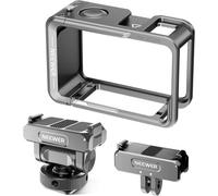 NEEWER Kit Cage pour Caméra d'Action Compatible avec DJI Osmo Action 5 Pro 4 3 DJI Mic, Cadre Protection avec Fixation Rapide pour Sabot Froid et Adaptateur de Fixation Magnétique, AC011+AC012+AC014