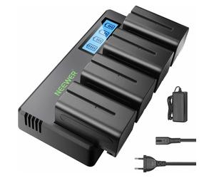 Neewer - Kit chargeur + 4 Batteries type NP-F750 5600mAh