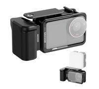NEEWER Kit d'accessoires pour Cage et poignée latérale Compatible avec DJI Osmo Action 5 Pro / 4/3, Support vidéo en métal de Protection, Barre d'extension d'obturateur, Noir, AC014+AC034
