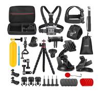 NEEWER Kit d'Accessoires Pro 35 en 1 pour Action Cam, Compatible avec DJI Osmo Action 5 Pro 4 3 GoPro, Adaptateur Rapide pour Plongée Randonnée Moto VTT Ski Surf Vlog, GP-51