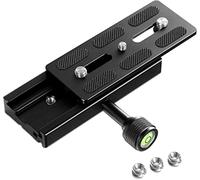 NEEWER Kit d'adaptateur pour Plaque de Fixation Rapide avec Pince, Plaque QR 120 mm avec Pince, vis 3/8" et 1/4", Niveau à Bulle, Adaptateur pour vis 3/8" à 1/4", Compatible avec Arca Swiss