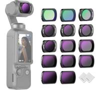 NEEWER Kit de 14 Filtres ND Magnétiques Compatible avec DJI Osmo Pocket 3 4 Xtra Muse, CPL, ND8/16/32/64/128/256/1000 ND8/PL ND16/PL ND32/PL ND64/PL, Filtre de Diffusion Noir 1/4, Filtre à Effet LPR