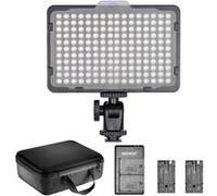 Neewer Kit de 176 Lampe Vidéo LED Dimmable: 176 Panneau LED 3200-5600K, 2 pcs Batterie Li-ion Rechargeable, Chargeur USB et Etui de Transport pour Canon, Nikon, Pentax, Sony DSLR G