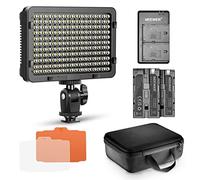 Accessoires photo Neewer Kit de 176 Lampe Vidéo LED Dimmable: 176 Panneau LED 3200-5600K, 2 pcs Batterie Li-ion Rechargeable, Chargeur USB et Etui de Transport pour Canon,