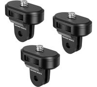 NEEWER Kit de 3 adaptateurs de montage pour trépied compatible avec Insta360, DJI OSMO 360 Pocket 3, caméra d'action pour enregistrement vidéo POV, vis de conversion 1/4""-20 vers 2 broches, GP-92