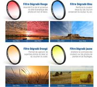 NEEWER Kit de Filtre 52mm avec Clip pour Objectif de Phone, CPL, ND32, Filtre étoilé 6 Points, filtres gradués (4 Couleurs), Compatible avec iPhone 16 15 14 Pro Max 13 12 11 & Canon Nikon Sony Caméra