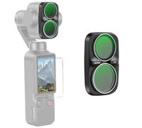NEEWER Kit de Filtre CPL Compatible avec DJI Osmo Pocket 4P | Filtre Polarisant Circulaire pour Téléobjectif 12x, Verre Optique HD, Monture en Plastique
